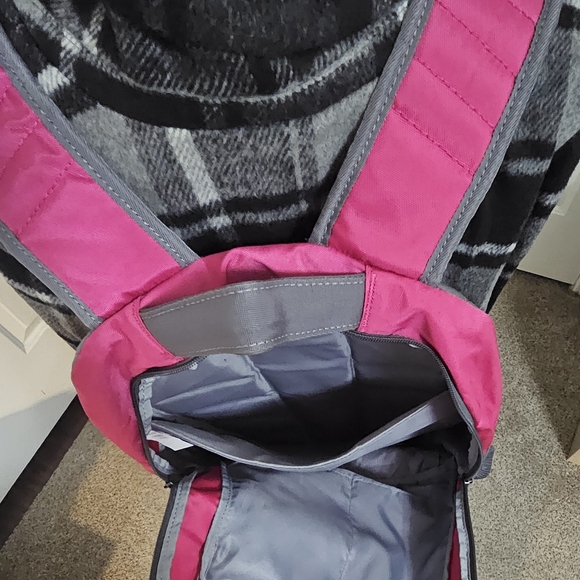 Under Armour Pink and Gray Men's Backpack - Picture 6 of 9